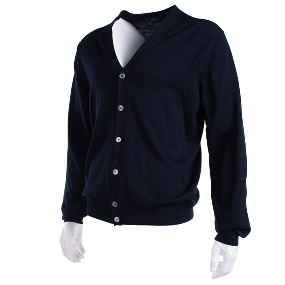 ZANONE MIDNIGHT BLUE KNIT SWEATER | MENS SIZE XL - Picture 3 of 5